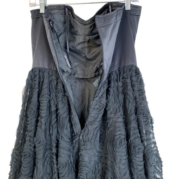 Adrianna Papell Gray Strapless Formal Gown Size 8 - Picture 7 of 13